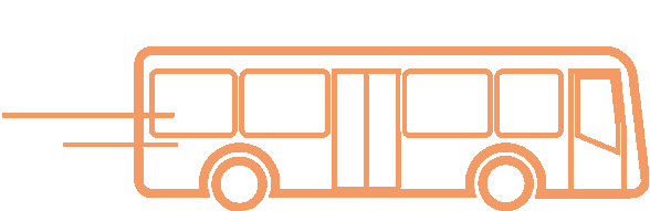 aboard buss orange